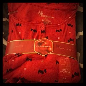 Brand New Still in Packaging Scottie Pajama Set